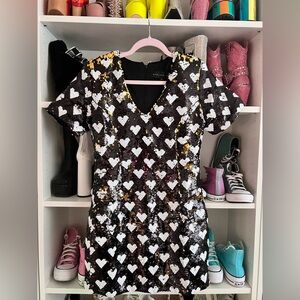 Vici Heart Sequin Dress